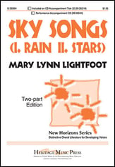 Sky Songs Two-Part choral sheet music cover